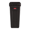 Rubbermaid Slim Jim Container With Venting Channels Brown 60Ltr - DY113  Slim Jim   