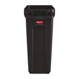 Rubbermaid Slim Jim Container With Venting Channels Brown 60Ltr - DY113  Slim Jim   