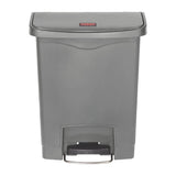 Rubbermaid Slim Jim Step On Front Step Pedal Bin Grey 30Ltr - DY114  Slim Jim   
