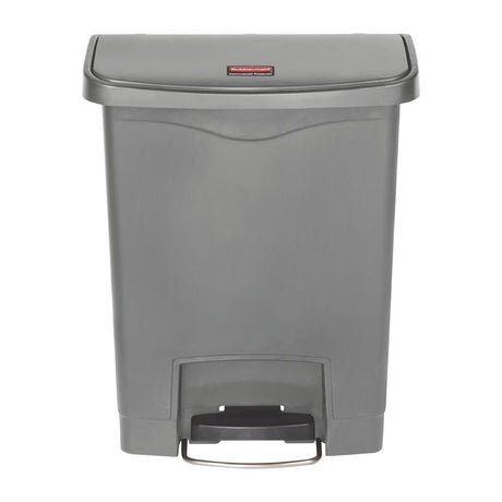Rubbermaid Slim Jim Step On Front Step Pedal Bin Grey 30Ltr - DY114  Slim Jim   