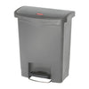 Rubbermaid Slim Jim Step On Front Step Pedal Bin Grey 30Ltr - DY114  Slim Jim   