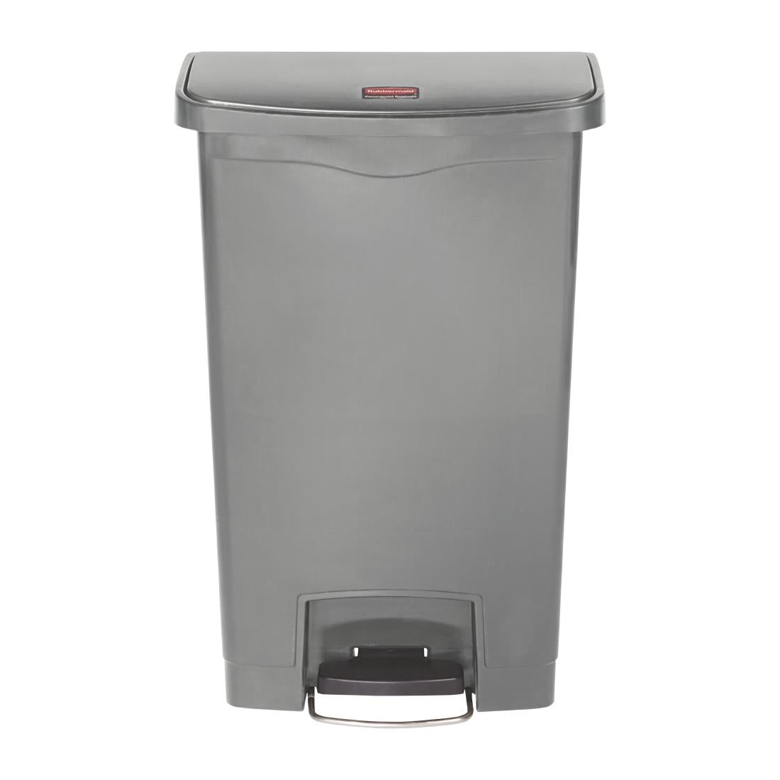 Rubbermaid Slim Jim Step On Front Step Pedal Bin Grey 50Ltr - DY115  Slim Jim   