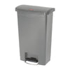 Rubbermaid Slim Jim Step On Front Step Pedal Bin Grey 50Ltr - DY115  Slim Jim   