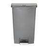 Rubbermaid Slim Jim Step On Front Step Pedal Bin Grey 68Ltr - DY116  Slim Jim   
