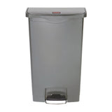 Rubbermaid Slim Jim Step On Front Step Pedal Bin Grey 68Ltr - DY116  Slim Jim   
