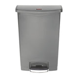 Rubbermaid Slim Jim Step On Front Step Pedal Bin Grey 90Ltr - DY117  Slim Jim   