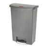 Rubbermaid Slim Jim Step On Front Step Pedal Bin Grey 90Ltr - DY117  Slim Jim   