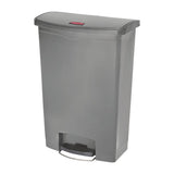 Rubbermaid Slim Jim Step On Front Step Pedal Bin Grey 90Ltr - DY117  Slim Jim   