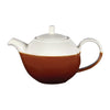 Churchill Monochrome Profile Teapots Cinnamon Brown 430ml (Pack of 4) - DY160 Churchill Super Vitrified Churchill   