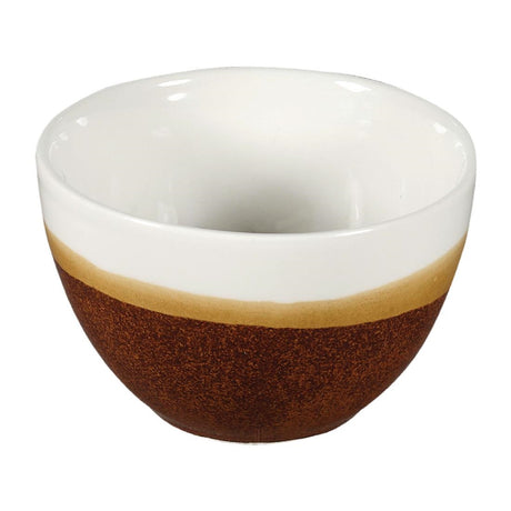 Churchill Monochrome Profile Open Sugar Bowls Cinnamon Brown 230ml (Pack of 12) - DY162 Bowls Churchill