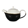 Churchill Monochrome Profile Teapots Onyx Black 430ml (Pack of 4) - DY170 Churchill Super Vitrified Churchill   
