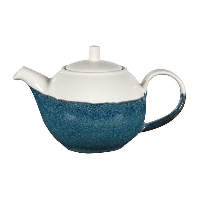 Churchill Monochrome Profile Teapots Sapphire Blue 430ml (Pack of 4) - DY173 Churchill Super Vitrified Churchill   
