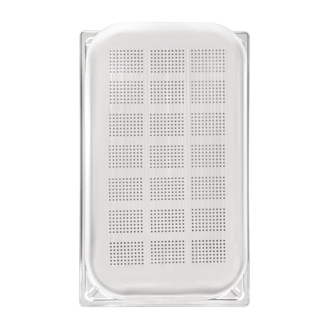 Vogue Heavy Duty Stainless Steel Perforated 1/1 Gastronorm Tray 150mm - DY176  Vogue   