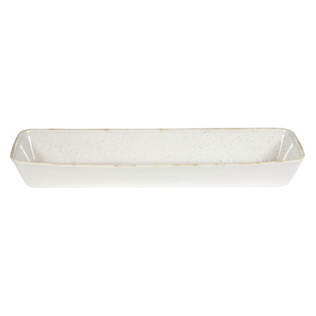 Churchill Stonecast Hints Rectangular Baking Dishes Barley White 160 x 530mm - DY203 Churchill Super Vitrified Churchill   
