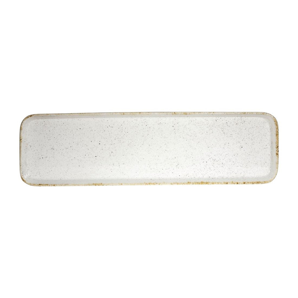 Churchill Stonecast Hints Rectangular Flat Trays Barley White 150 x 530mm - DY204 Churchill Super Vitrified Churchill   