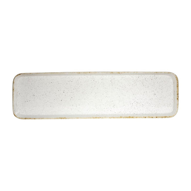 Churchill Stonecast Hints Rectangular Flat Trays Barley White 150 x 530mm - DY204 Churchill Super Vitrified Churchill   