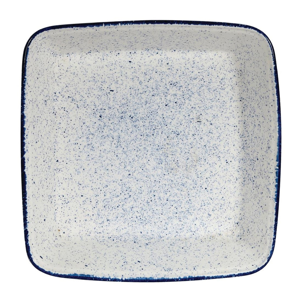 Churchill Stonecast Hints Square Baking Dishes Indigo Blue 250mm (Pack of 6) - DY206 Churchill Super Vitrified Churchill   