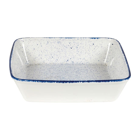 Churchill Stonecast Hints Square Baking Dishes Indigo Blue 250mm (Pack of 6) - DY206 Churchill Super Vitrified Churchill   