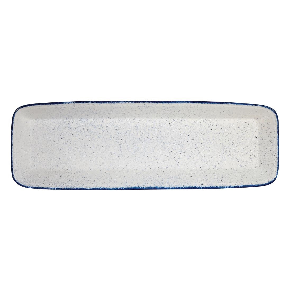 Churchill Stonecast Hints Rectangular Baking Dishes Indigo Blue 160 x 530mm - DY209 Churchill Super Vitrified Churchill   
