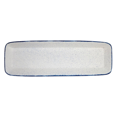 Churchill Stonecast Hints Rectangular Baking Dishes Indigo Blue 160 x 530mm - DY209 Churchill Super Vitrified Churchill   