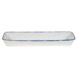 Churchill Stonecast Hints Rectangular Baking Dishes Indigo Blue 160 x 530mm - DY209 Churchill Super Vitrified Churchill   