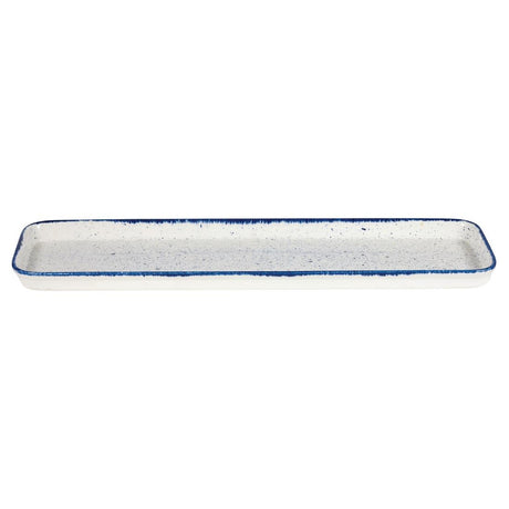 Churchill Stonecast Hints Rectangular Flat Trays Indigo Blue 150 x 530mm (Pack of 4) - DY210 Churchill Super Vitrified Churchill   