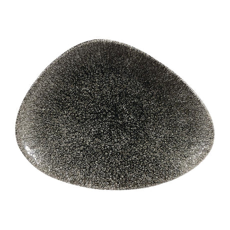 Churchill Studio Prints Raku Triangular Plates Quartz Black 200mm (Pack of 12) - DY214 Plates Churchill
