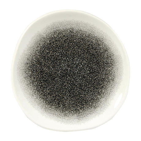 Churchill Studio Prints Raku Round Trace Plates Quartz Black 186mm (Pack of 12) - DY217 Plates Churchill
