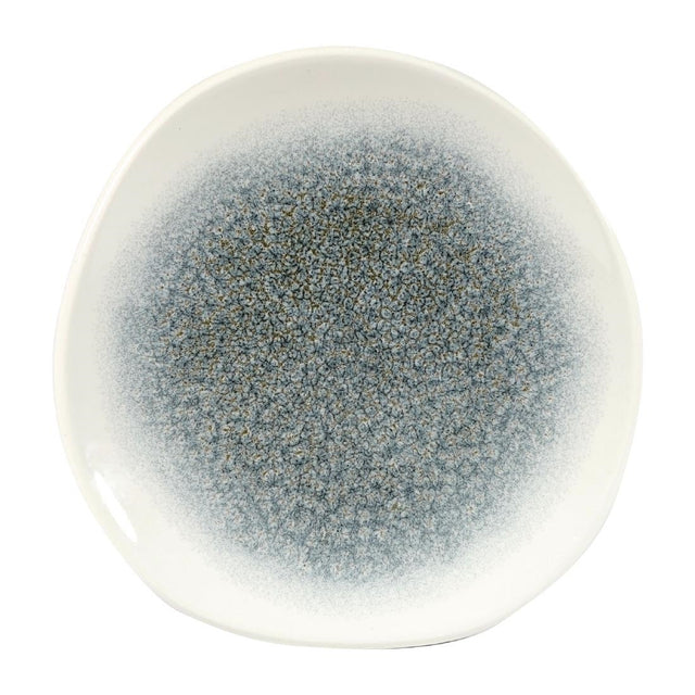 Churchill Studio Prints Raku Round Trace Plates Topaz Blue 186mm (Pack of 12) - DY223 Plates Churchill