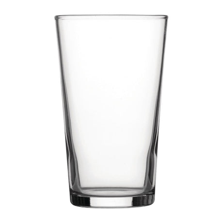 Utopia Nucleated Toughened Conical Beer Glasses 280ml CE Marked (Pack of 48) - DY269 Beer Glasses Utopia   