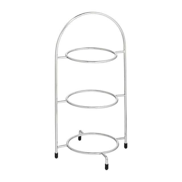 Utopia Chrome Three Tier Cake Stand 200mm - DY296  Utopia   