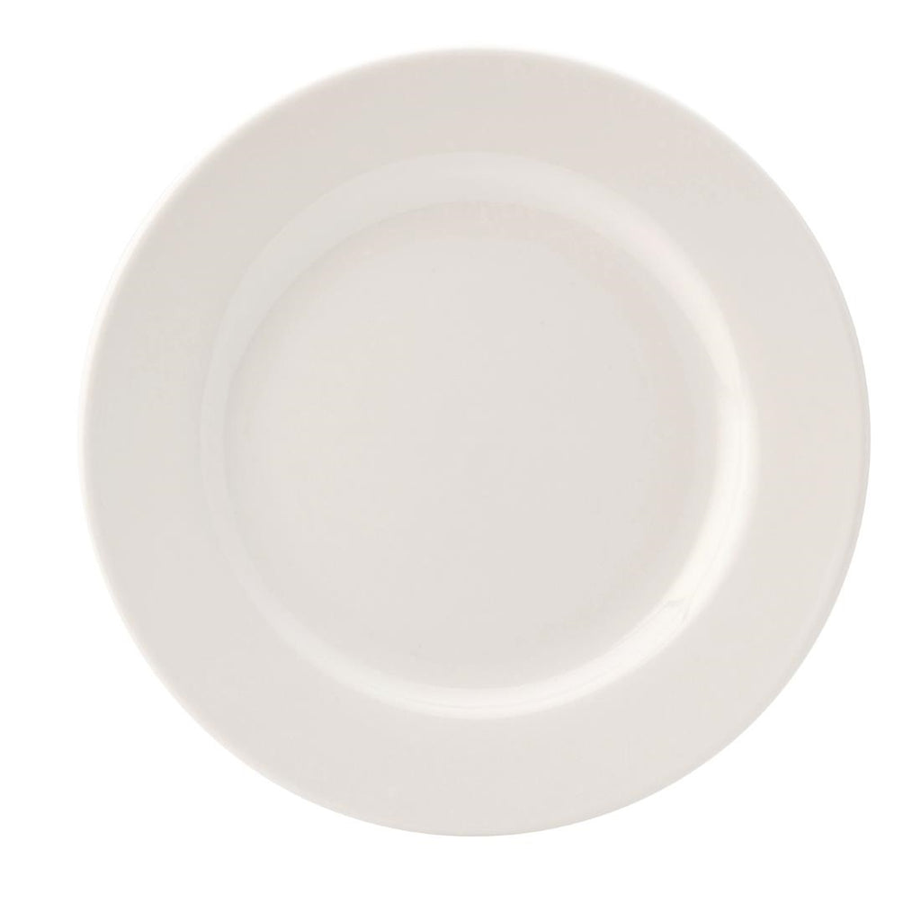 Utopia Pure White Wide Rim Plates 203mm (Pack of 24) - DY311 Plates Utopia