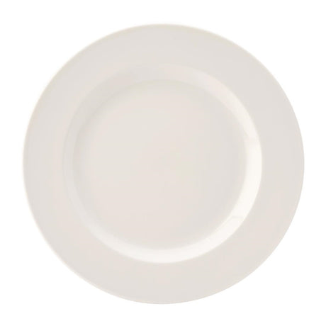 Utopia Pure White Wide Rim Plates 250mm (Pack of 24) - DY313 Plates Utopia