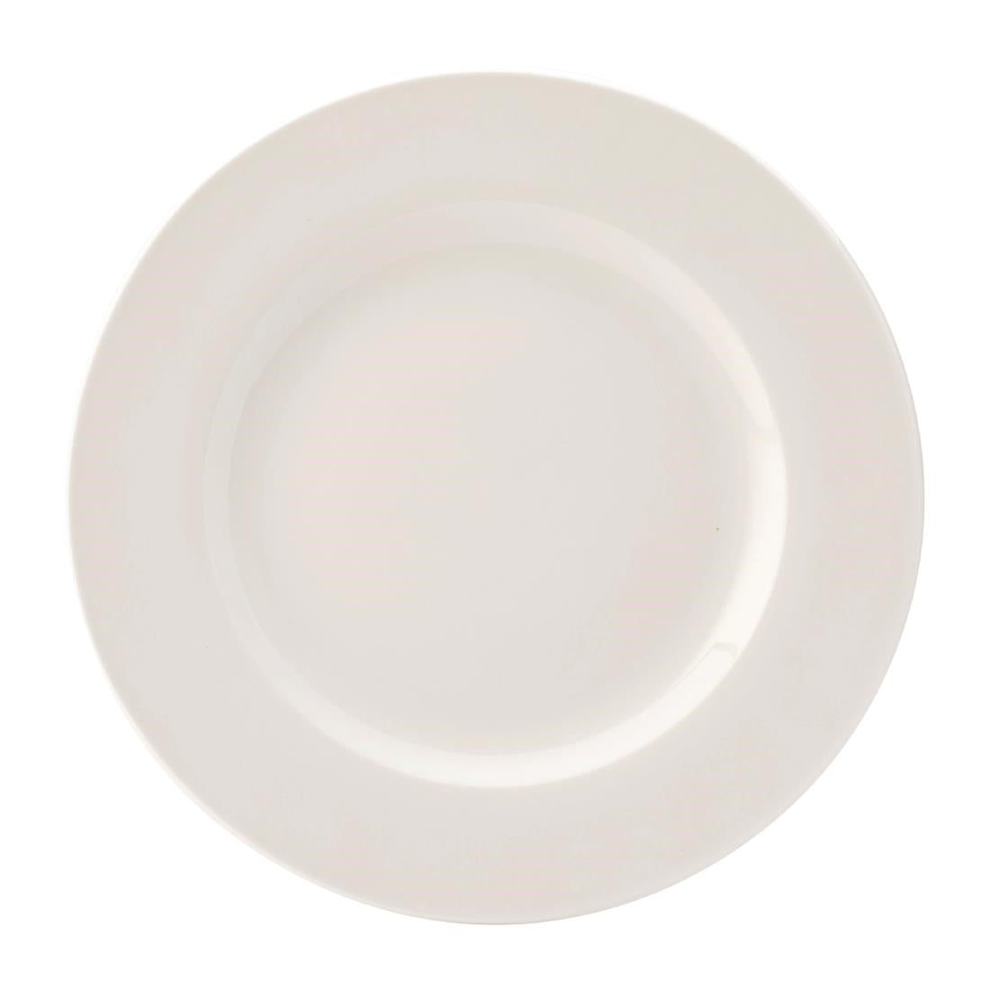 Utopia Pure White Wide Rim Plates 270mm (Pack of 18) - DY314 Plates Utopia
