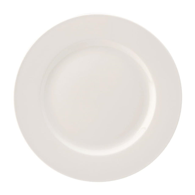 Utopia Pure White Wide Rim Plates 290mm (Pack of 18) - DY315 Plates Utopia