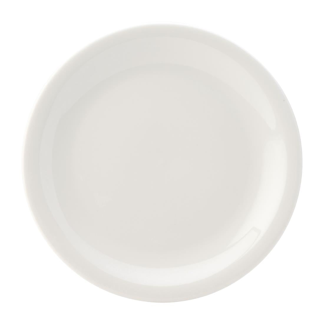 Utopia Titan Narrow Rimmed Plates White 240mm (Pack of 24) - DY318 Plates Utopia