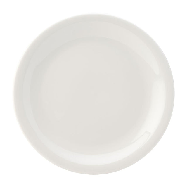 Utopia Titan Narrow Rimmed Plates White 240mm (Pack of 24) - DY318 Plates Utopia