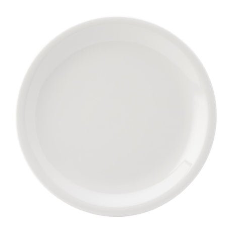 Utopia Titan Narrow Rimmed Plates White 260mm (Pack of 6) - DY319 Plates Utopia