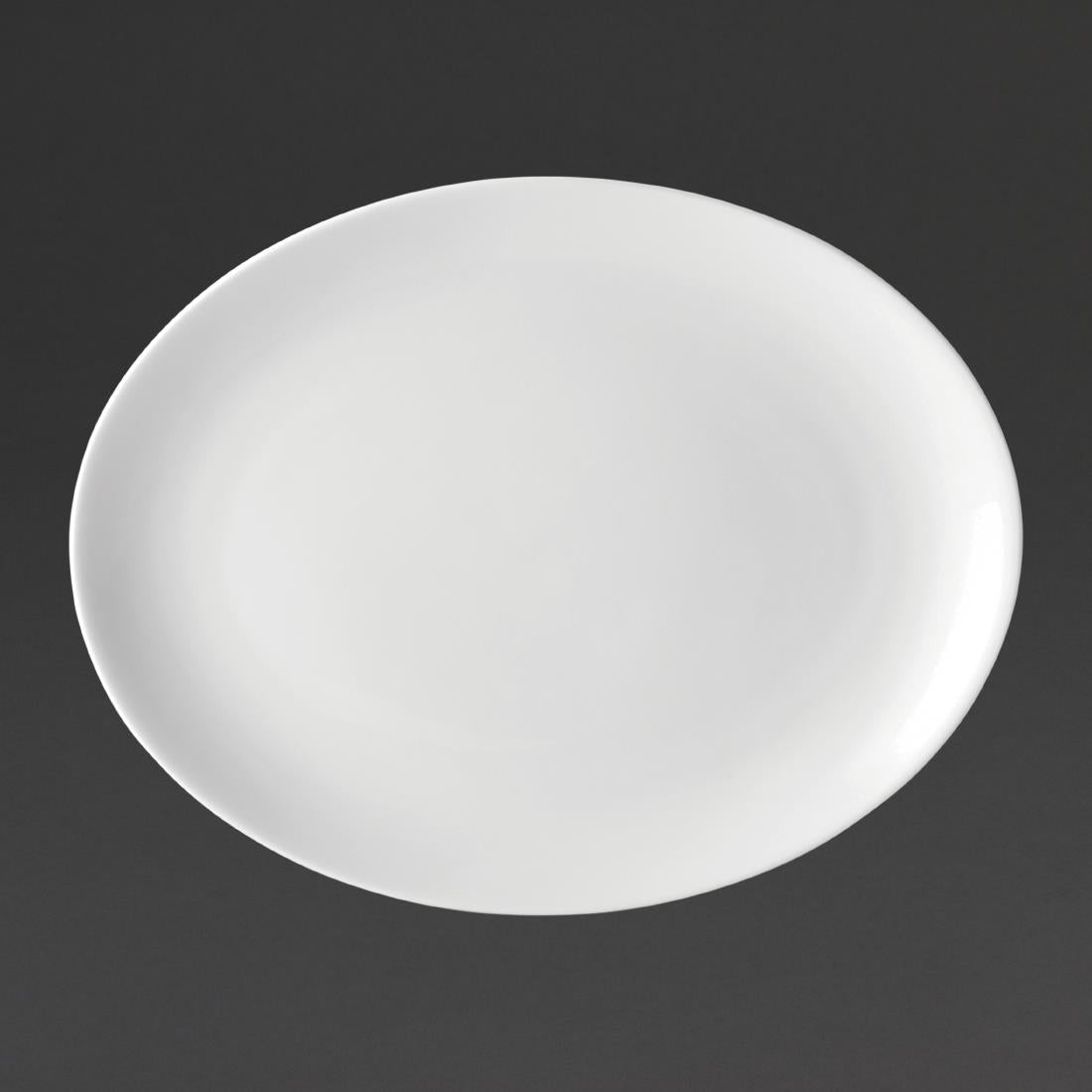 Utopia Pure White Oval Plates 250mm (Pack of 24) - DY320 Plates Utopia