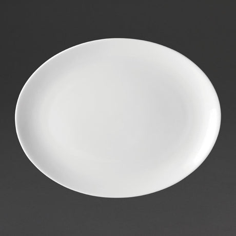Utopia Pure White Oval Plates 250mm (Pack of 24) - DY320 Plates Utopia
