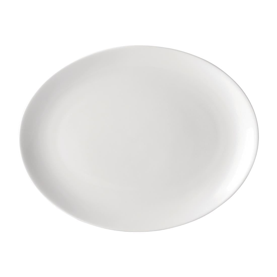 Utopia Pure White Oval Plates 250mm (Pack of 24) - DY320 Plates Utopia