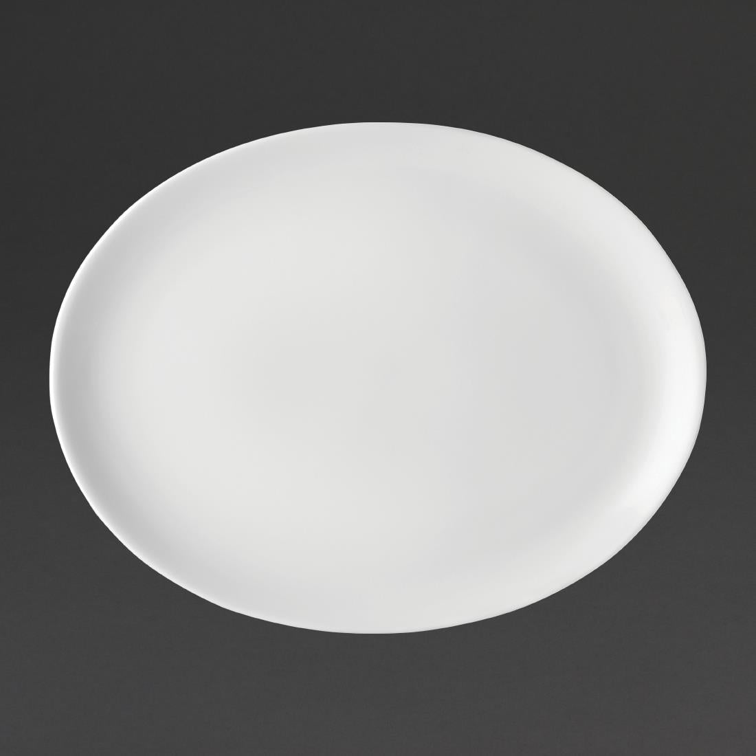 Utopia Pure White Oval Plates 300mm (Pack of 18) - DY321 Plates Utopia