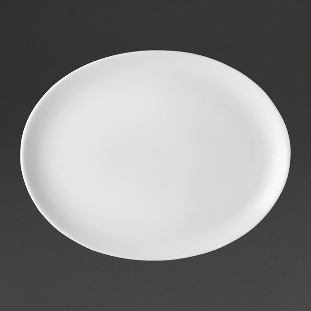 Utopia Pure White Oval Plates 300mm (Pack of 18) - DY321 Plates Utopia