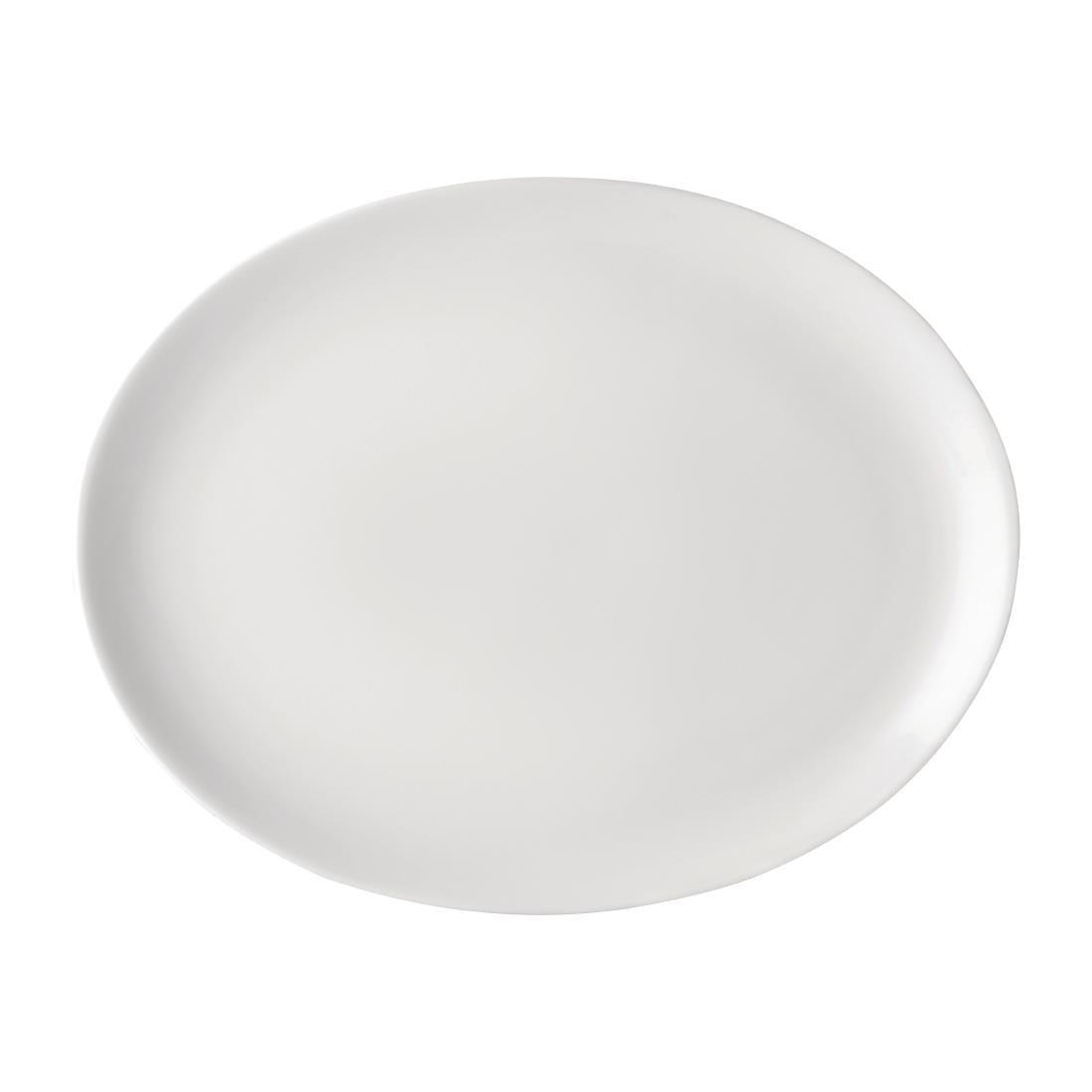 Utopia Pure White Oval Plates 300mm (Pack of 18) - DY321 Plates Utopia