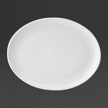 Utopia Pure White Oval Plates 360mm (Pack of 18) - DY322 Plates Utopia