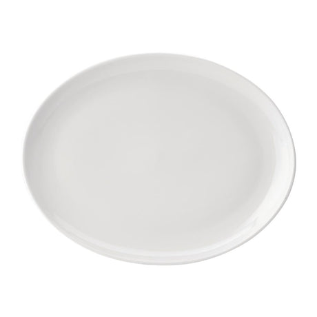 Utopia Pure White Oval Plates 360mm (Pack of 18) - DY322 Plates Utopia