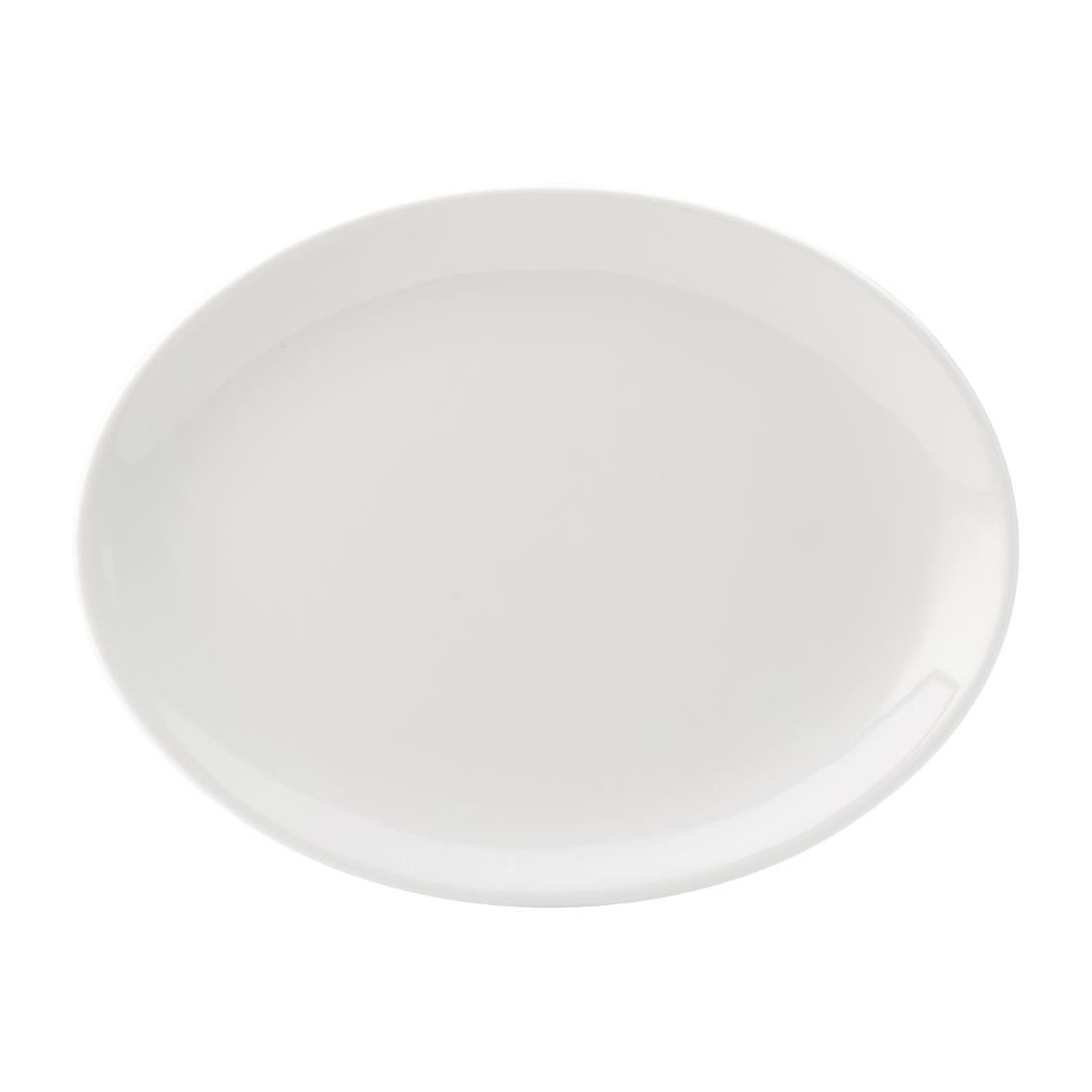 Utopia Titan Oval Plates White 240mm (Pack of 24) - DY324 Plates Utopia