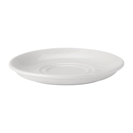 Utopia Pure White Double Well Saucers 150mm (Pack of 24) - DY334 Utopia Crockery Utopia   