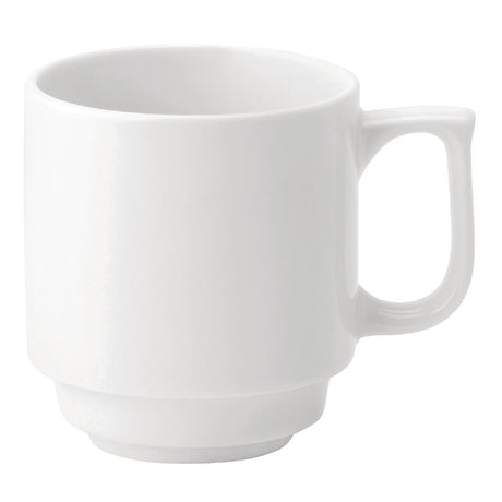 Utopia Pure White Stacking Mugs 280ml (Pack of 36) - DY336 Utopia Crockery Utopia   