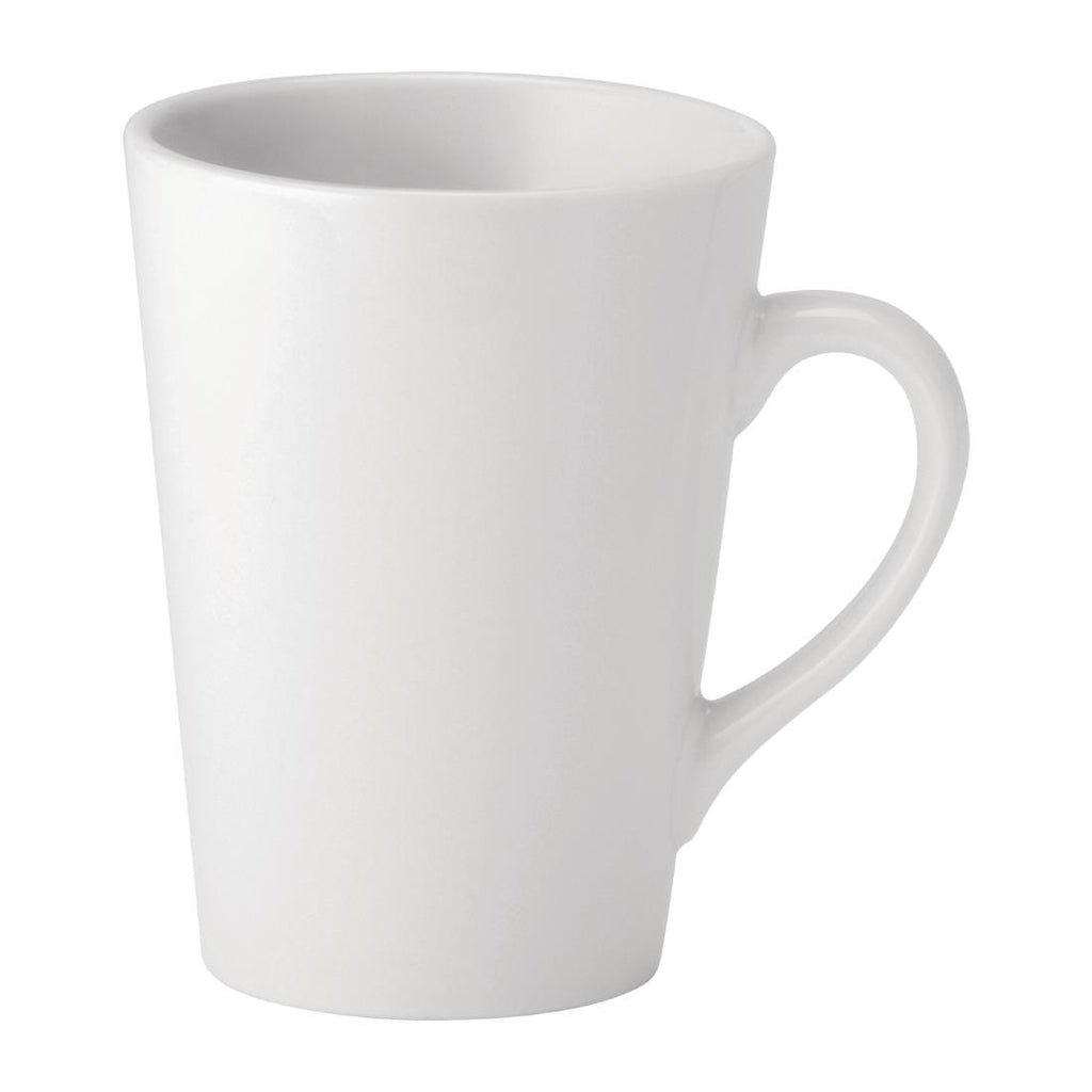 Utopia Pure White Latte Mugs 340ml (Pack of 24) - DY337 Utopia Crockery Utopia   